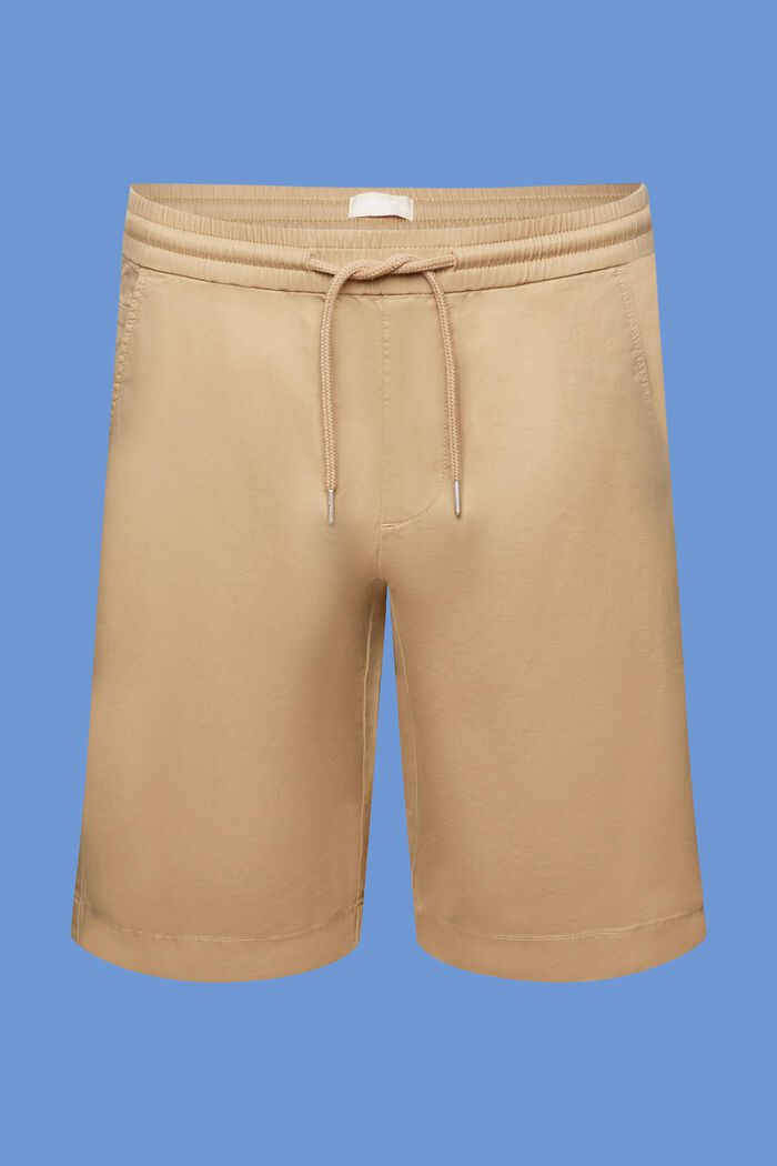 Cotton Twill Shorts, BEIGE, detail image number 7