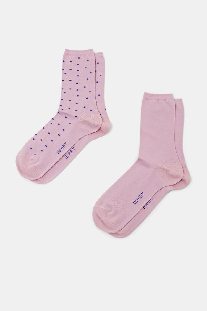 2-pack of socks, organic cotton, LUPINE, detail image number 0