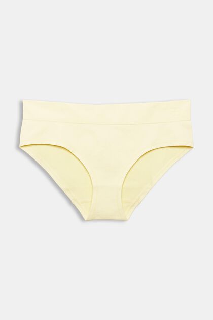 Recycled: soft, comfy hipster shorts, LIGHT YELLOW, overview