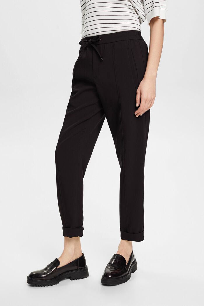 Jogger style trousers, BLACK, detail image number 0