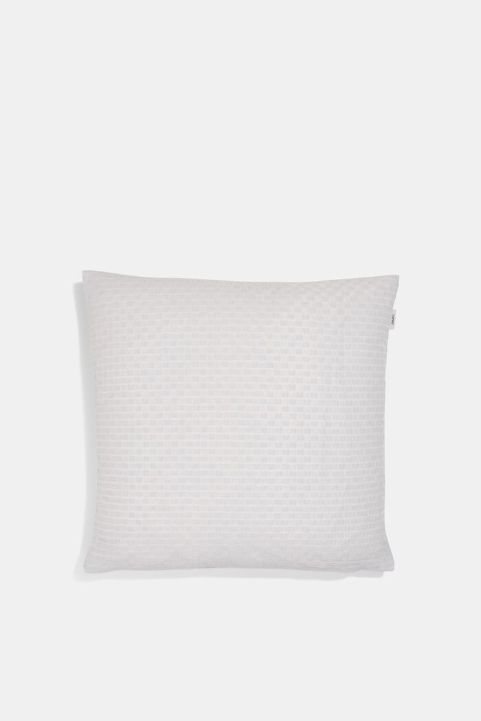 Recycled: Cushion cover with a 3D check pattern