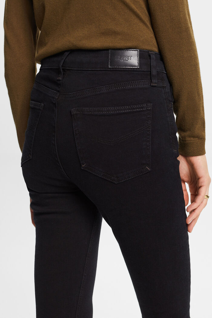 High-Rise Skinny Jeans, BLACK DARK WASHED, detail image number 4