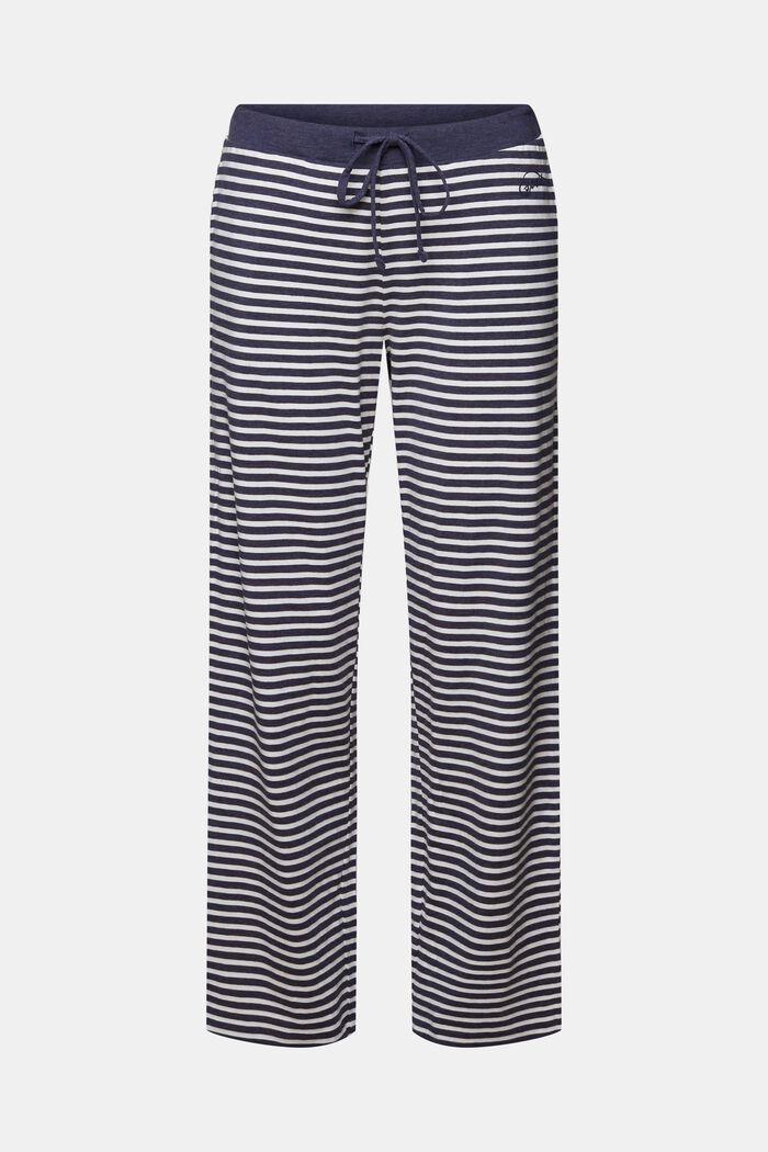 Striped Nightwear Pants, DARK BLUE, detail image number 6