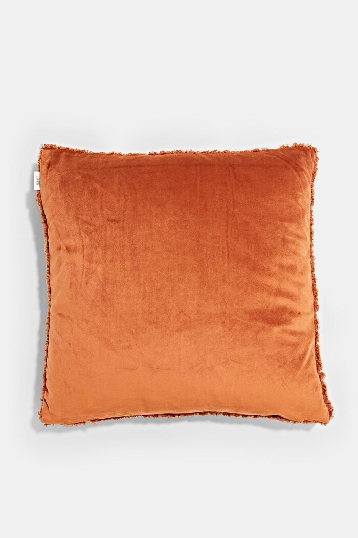 Plush cushion cover, RUST RED, detail image number 2