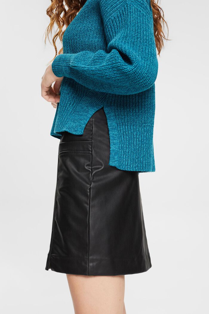 Ribbed knit jumper, TEAL BLUE, detail image number 0
