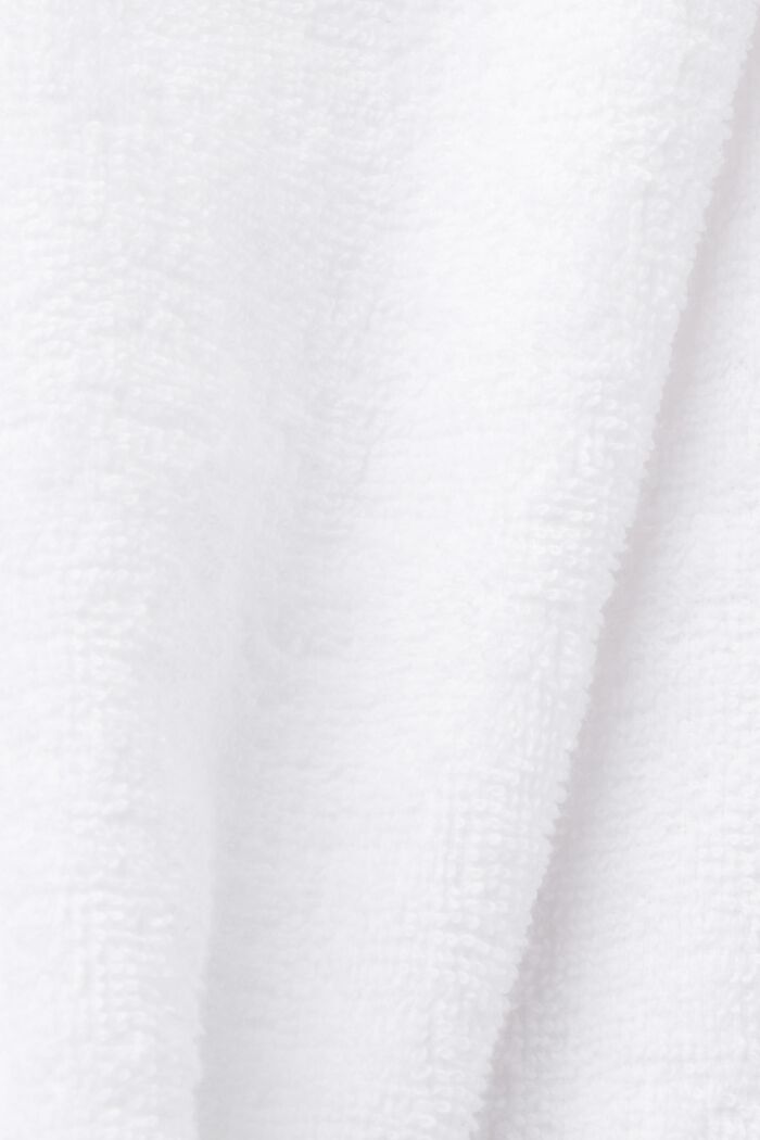 Unisex bathrobe, 100% cotton, WHITE, detail image number 5