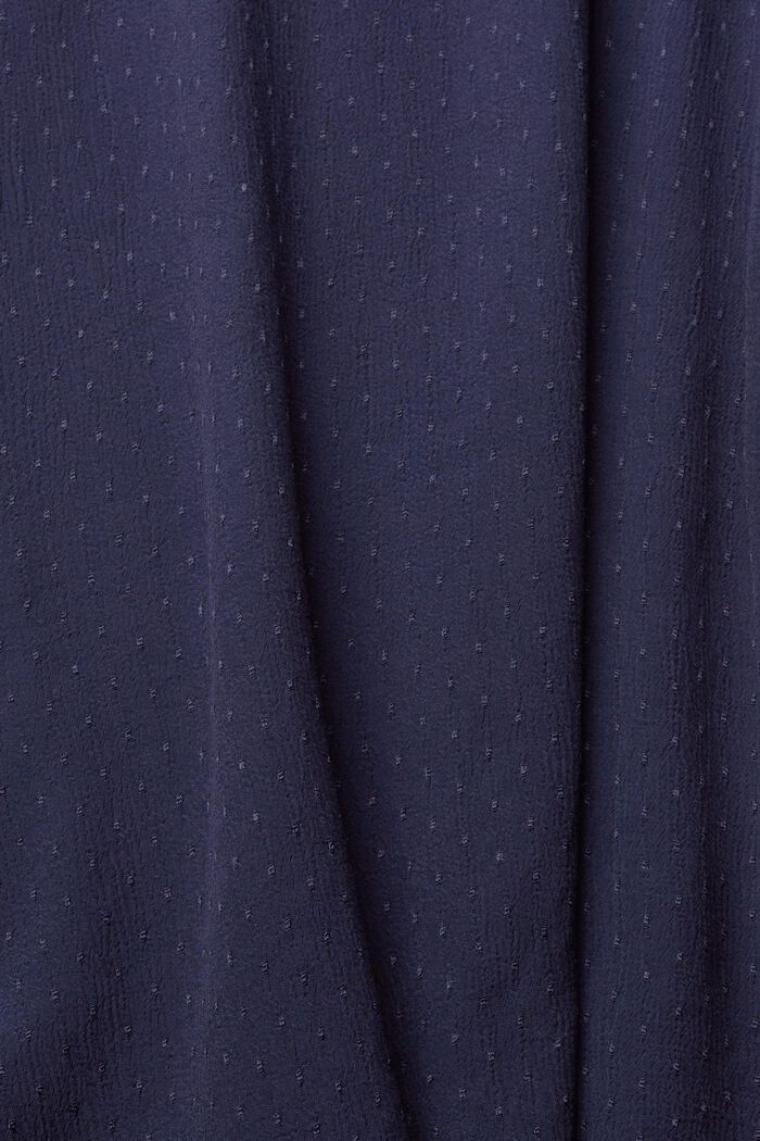 Blouse with flounced sleeves, LENZING™ ECOVERO™, NAVY, detail image number 5