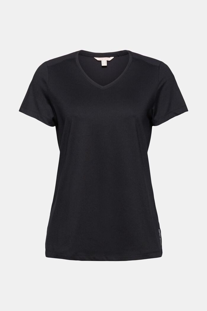 Recycled: Active T-shirt with E-DRY, BLACK, detail image number 0