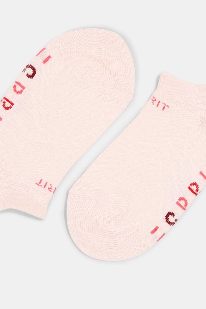 Double pack of trainer socks with a logo, ORCHID, detail image number 1
