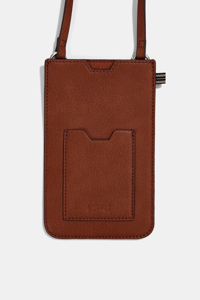 Smartphone bag in faux leather