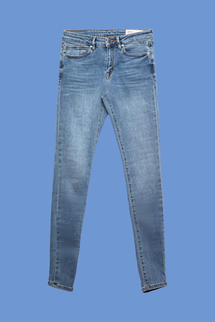 ESPRIT - Garment-washed jeans with organic cotton at our online shop