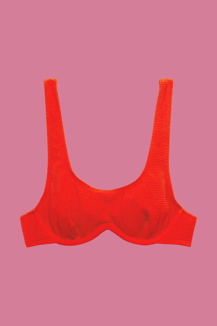 ESPRIT - Textured bikini top with flexiwire at our online shop
