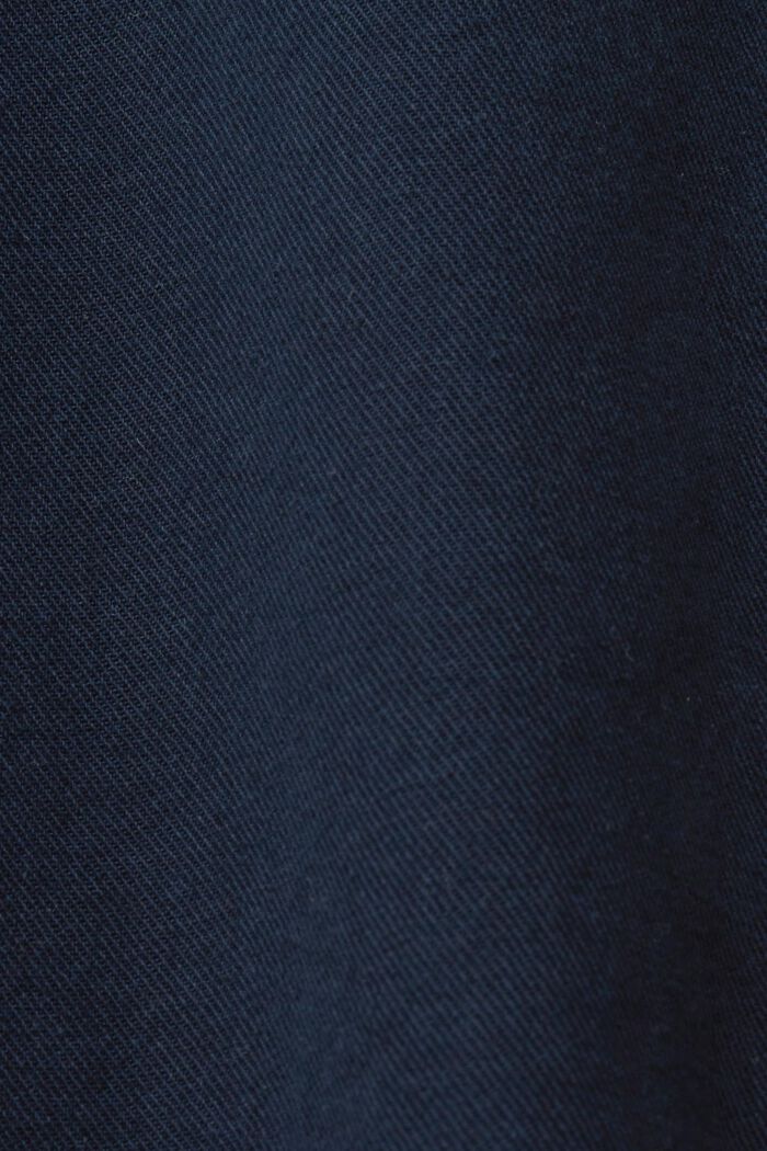 Cotton-Twill Blazer Jacket, NAVY, detail image number 5