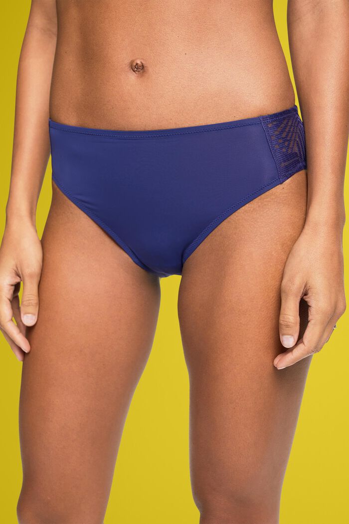 2-pack of mini briefs with lace detail, DARK BLUE, detail image number 2
