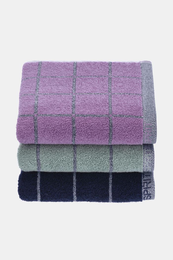 Melange Cube Bath Towel, SOFT GREEN, detail image number 4