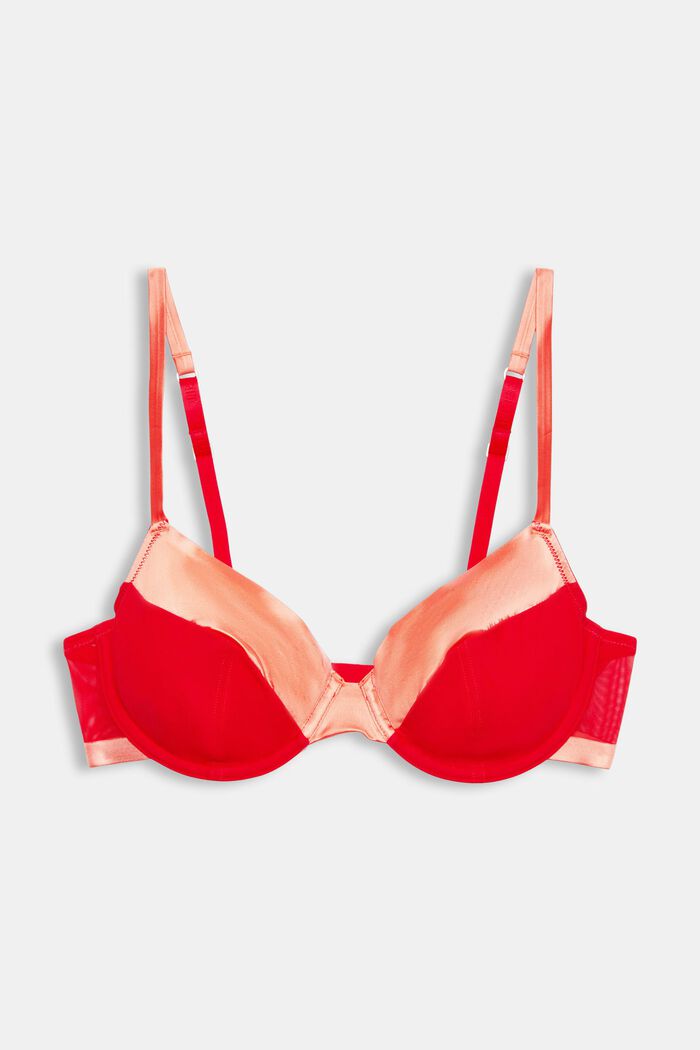 Underwired, unpadded bra, RED, detail image number 4
