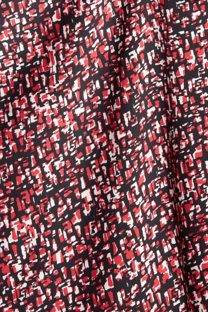 Patterned dress made with LENZING™ ECOVERO™, RED COLORWAY, detail image number 4