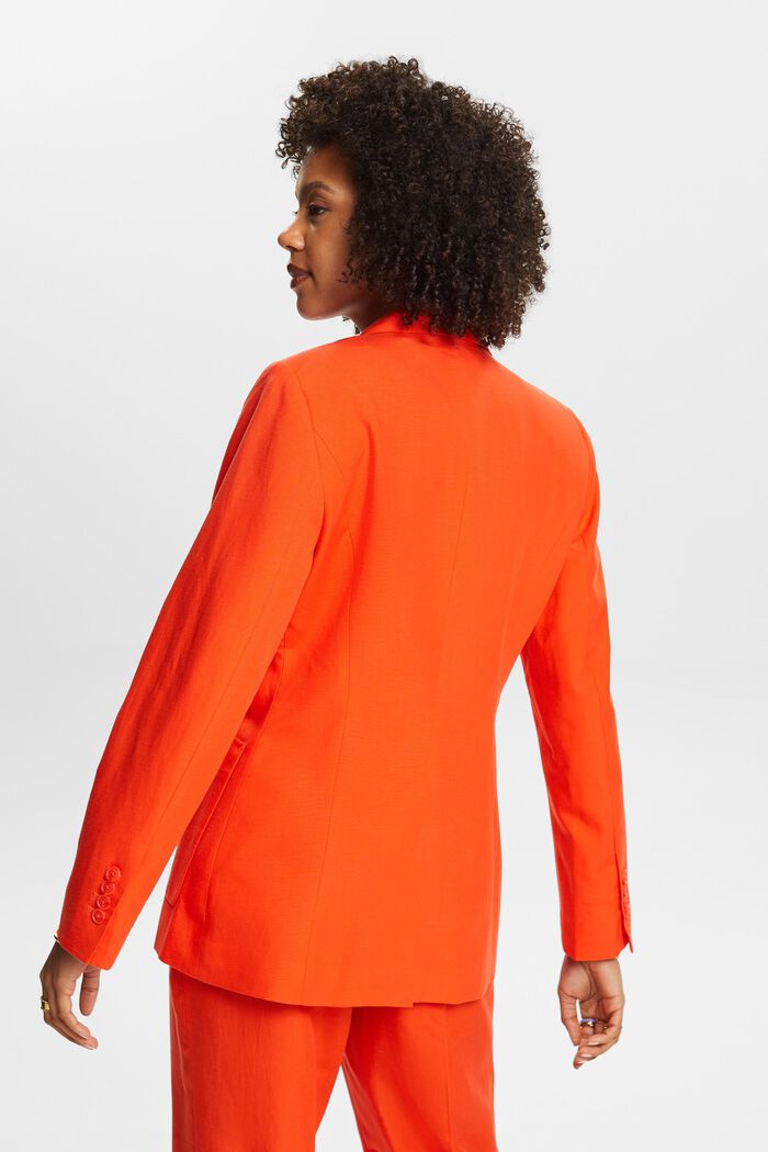 Mix and Match Single-Breasted Blazer, BRIGHT ORANGE, detail image number 2
