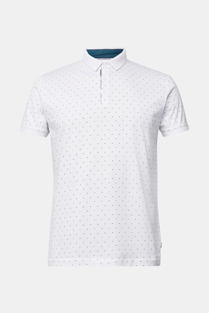 Jersey polo shirt made of 100% organic cotton, WHITE, overview