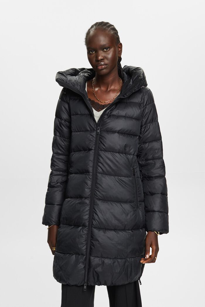 ESPRIT - Recycled: puffer coat with a hood at our online shop