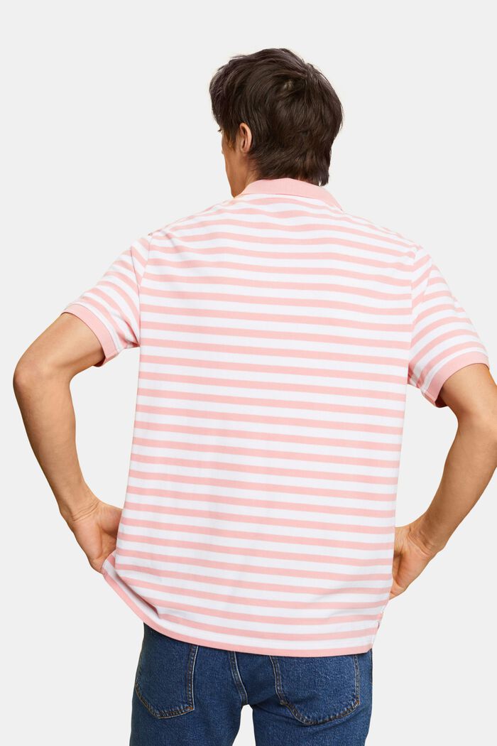 Striped slim fit polo shirt, PINK, detail image number 3