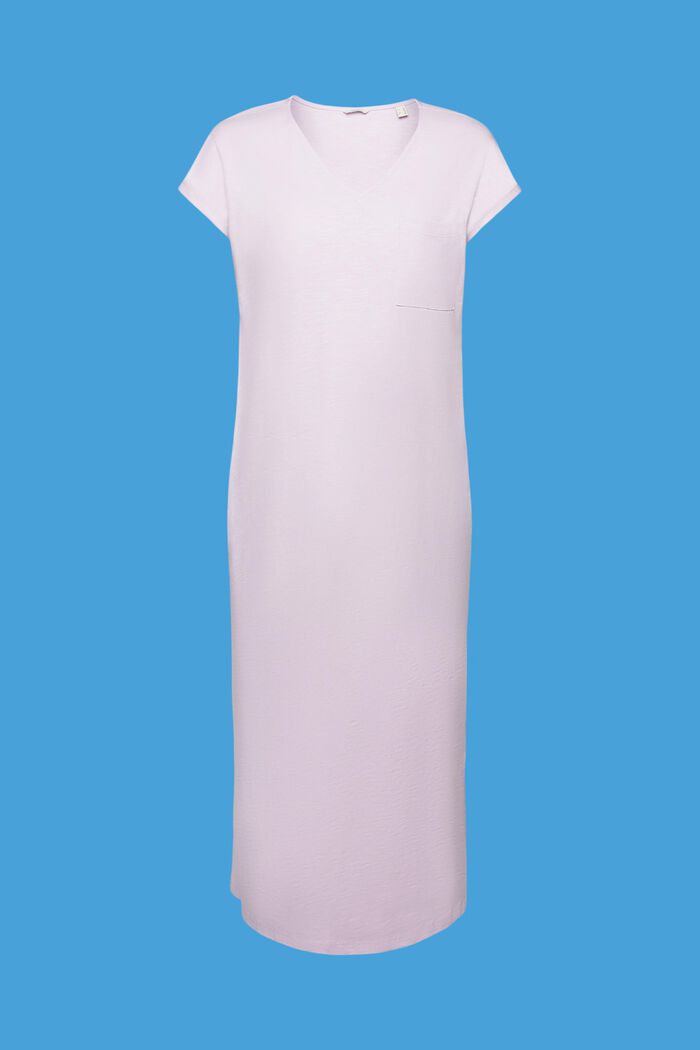 Slub cotton nightdress, VIOLET, detail image number 5