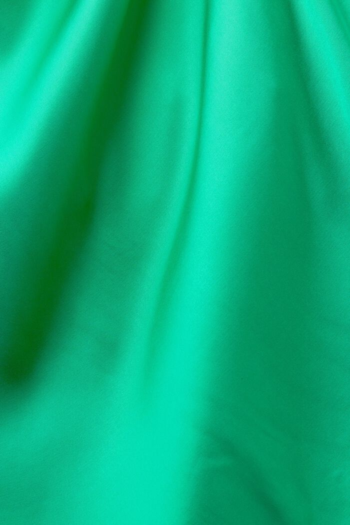 Wrap Satin Mini Dress, GREEN, detail image number 4