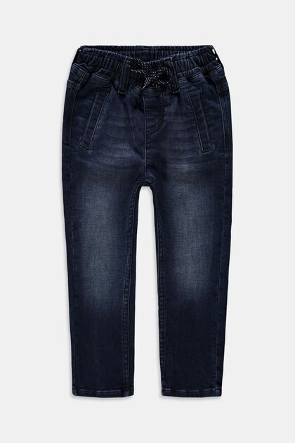 Jeans with elasticated waistband
