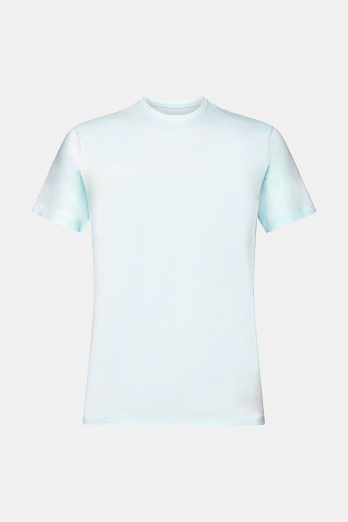 Pima cotton slim fit t-shirt, LIGHT AQUA GREEN, detail image number 6