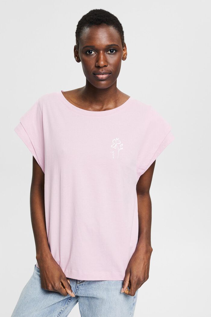 T-shirt with print, PINK, detail image number 0