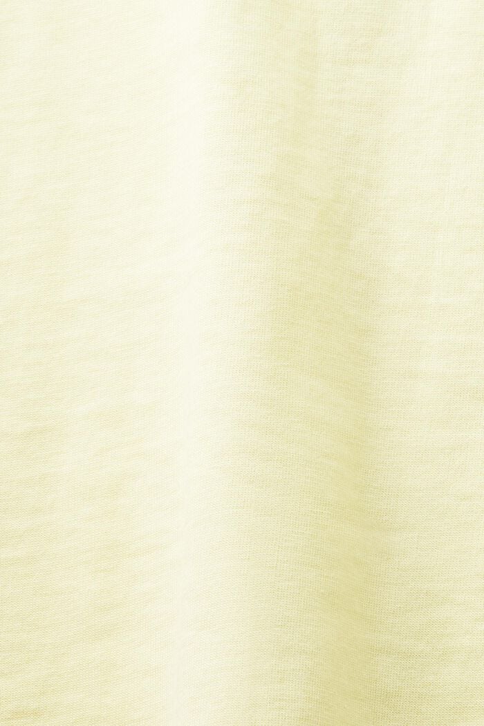 Waisted Crewneck T-Shirt, LIME YELLOW, detail image number 4