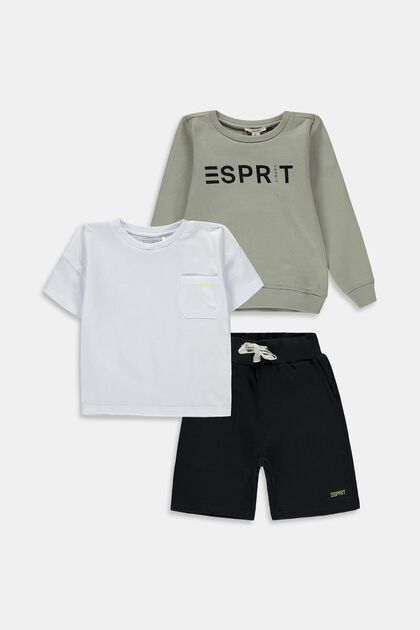 Mixed set: Sweatshirt, t-shirt and shorts