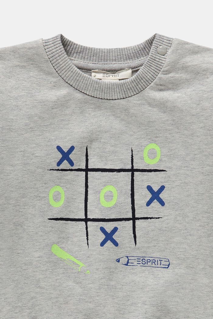 Sweatshirt with print, MEDIUM GREY, detail image number 1
