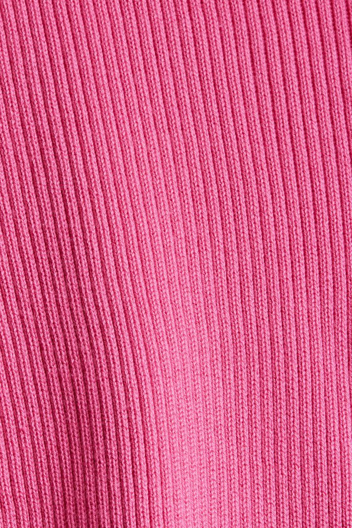 Short-sleeved ribbed sweater, PINK, detail image number 6
