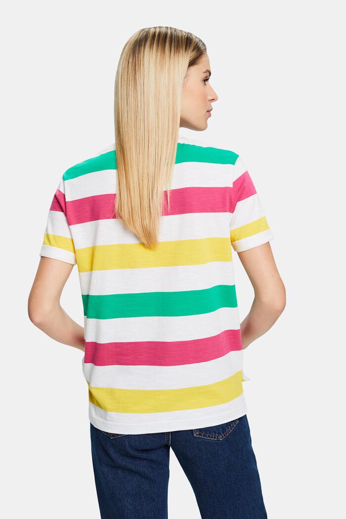 Striped Jersey T-Shirt, YELLOW, detail image number 1