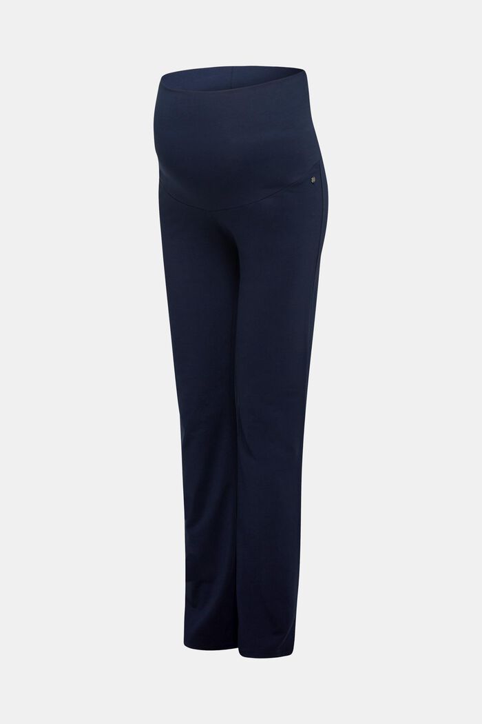 Jersey trousers with an over-bump waistband, NIGHT BLUE, detail image number 3