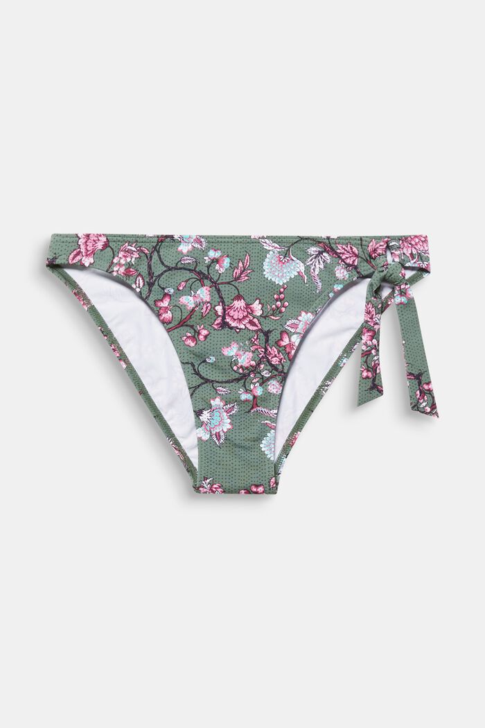 Mini briefs with floral tendrils
