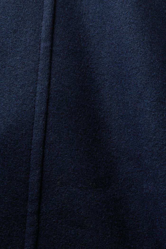 Double-Breasted Wool Pea Coat, NAVY, detail image number 6