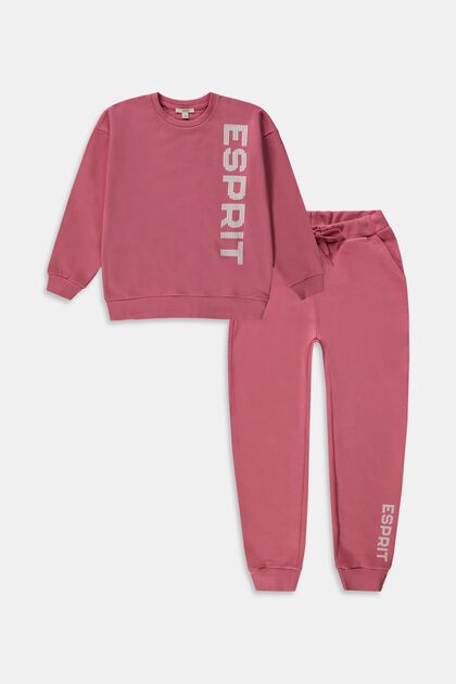 Mixed set: Sweatshirt and joggers, CORAL, overview