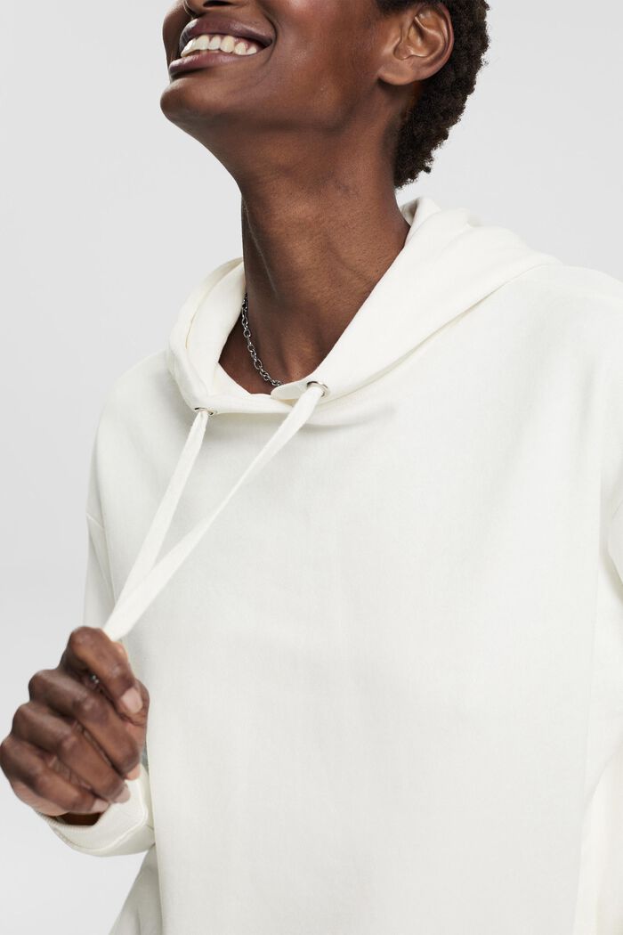 Hoodie with zip sides, OFF WHITE, detail image number 0