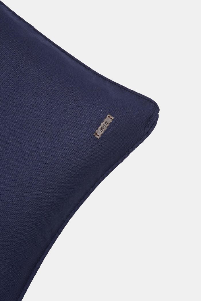 Cushion cover made of 100% cotton, NAVY, detail image number 1