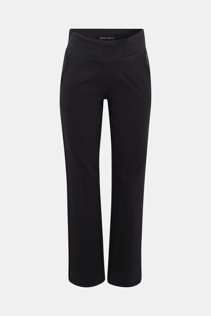 Jersey trousers made of organic cotton, BLACK, detail image number 0