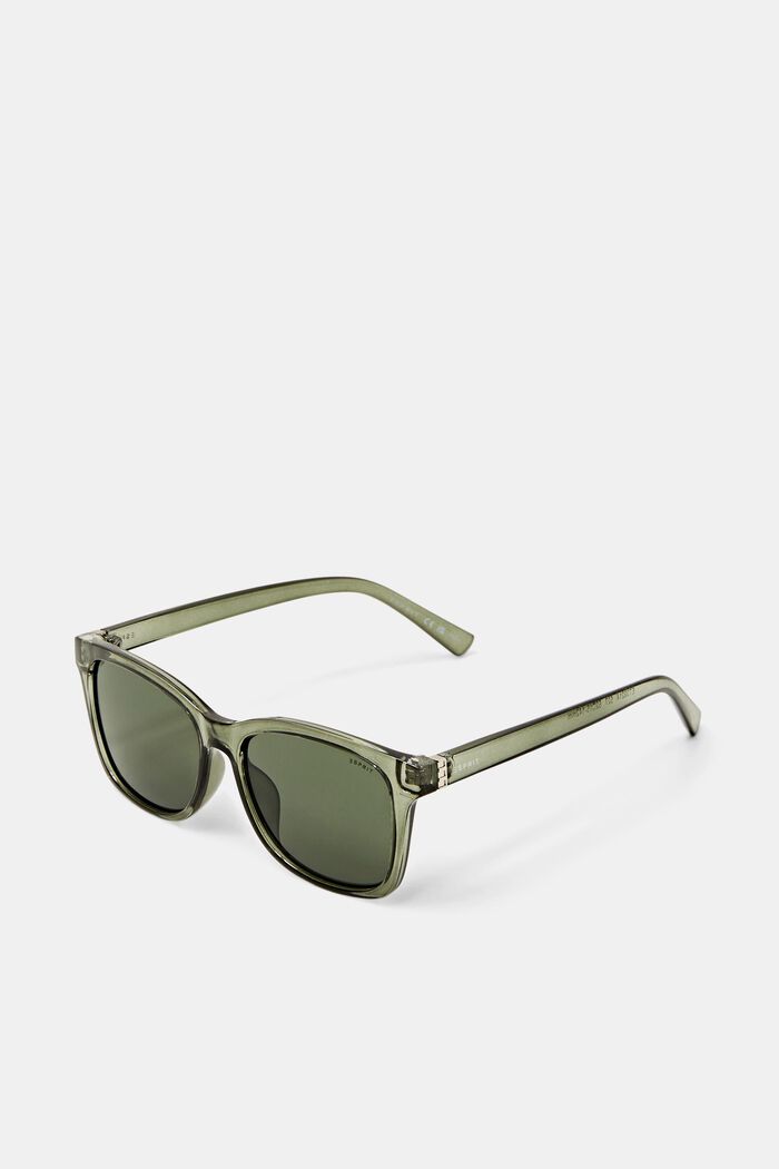 Angular sunglasses, OLIVE GREEN, detail image number 2
