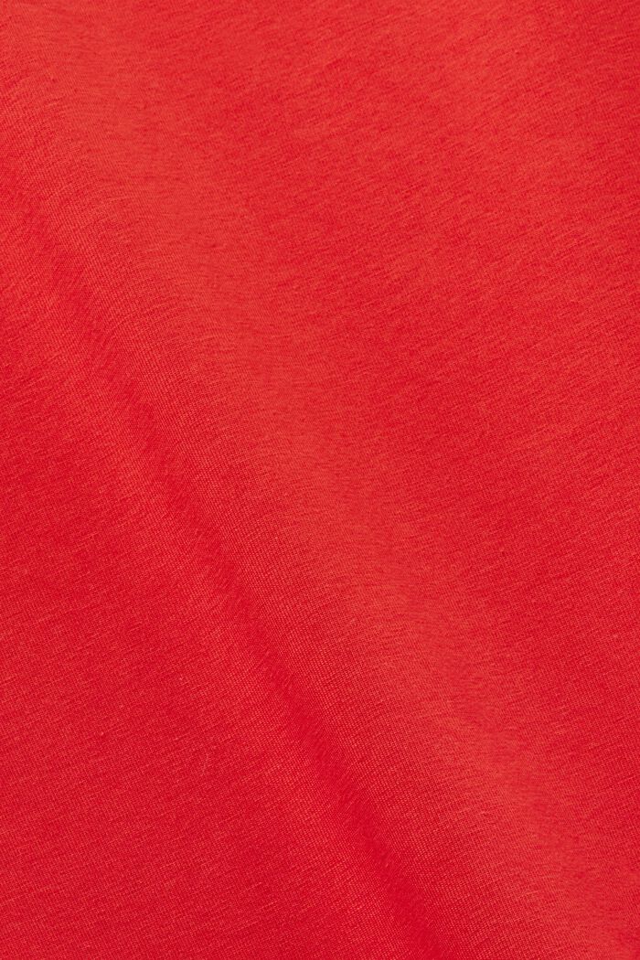 Nightshirt with chest pocket, RED, detail image number 4
