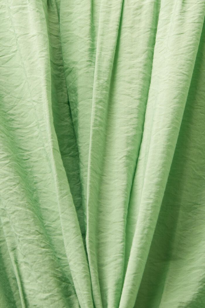 Crinkled Wrap Mini Dress, LIGHT GREEN, detail image number 4