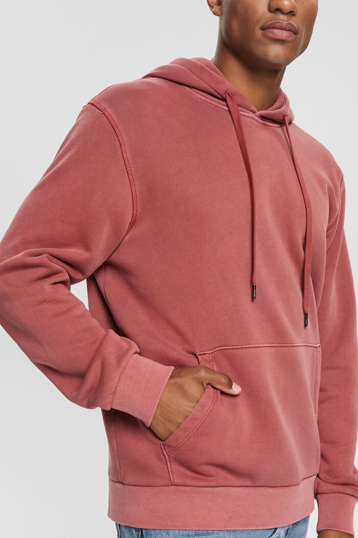 Sweatshirt hoodie, TERRACOTTA, detail image number 3