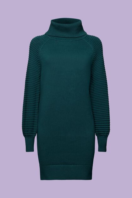 Knitted Turtleneck Mini Dress