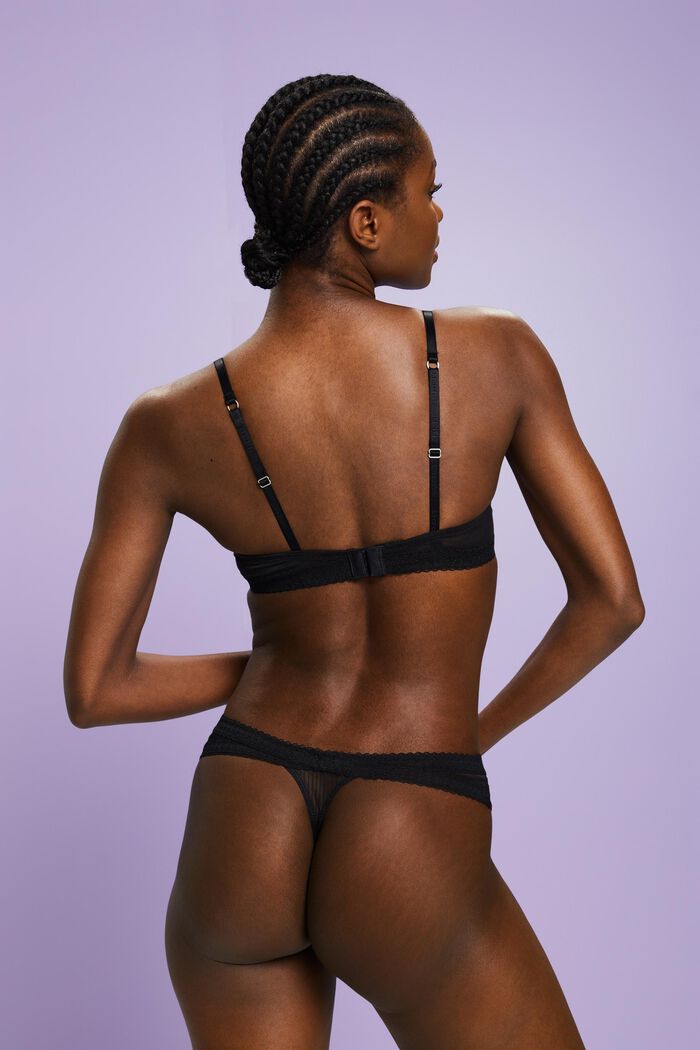 ESPRIT - Underwired padded bra with mesh at our online shop