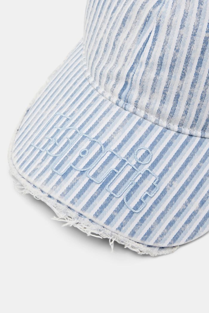 Striped logo baseball cap, PASTEL BLUE, detail image number 1