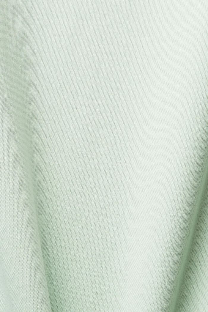 Plain-coloured jersey T-shirt, PASTEL GREEN, detail image number 4